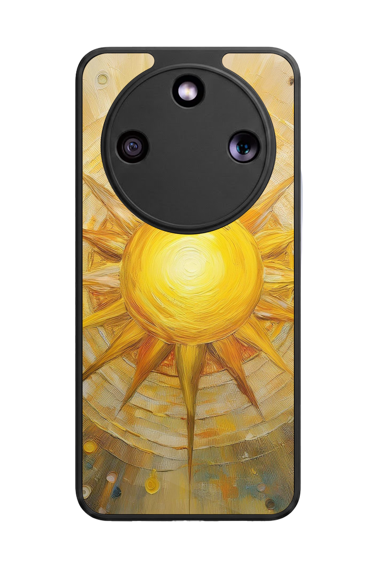 Honor Magic 8 Lite Uyumlu Güneş Tasarımlı Glossy Premium Kılıf