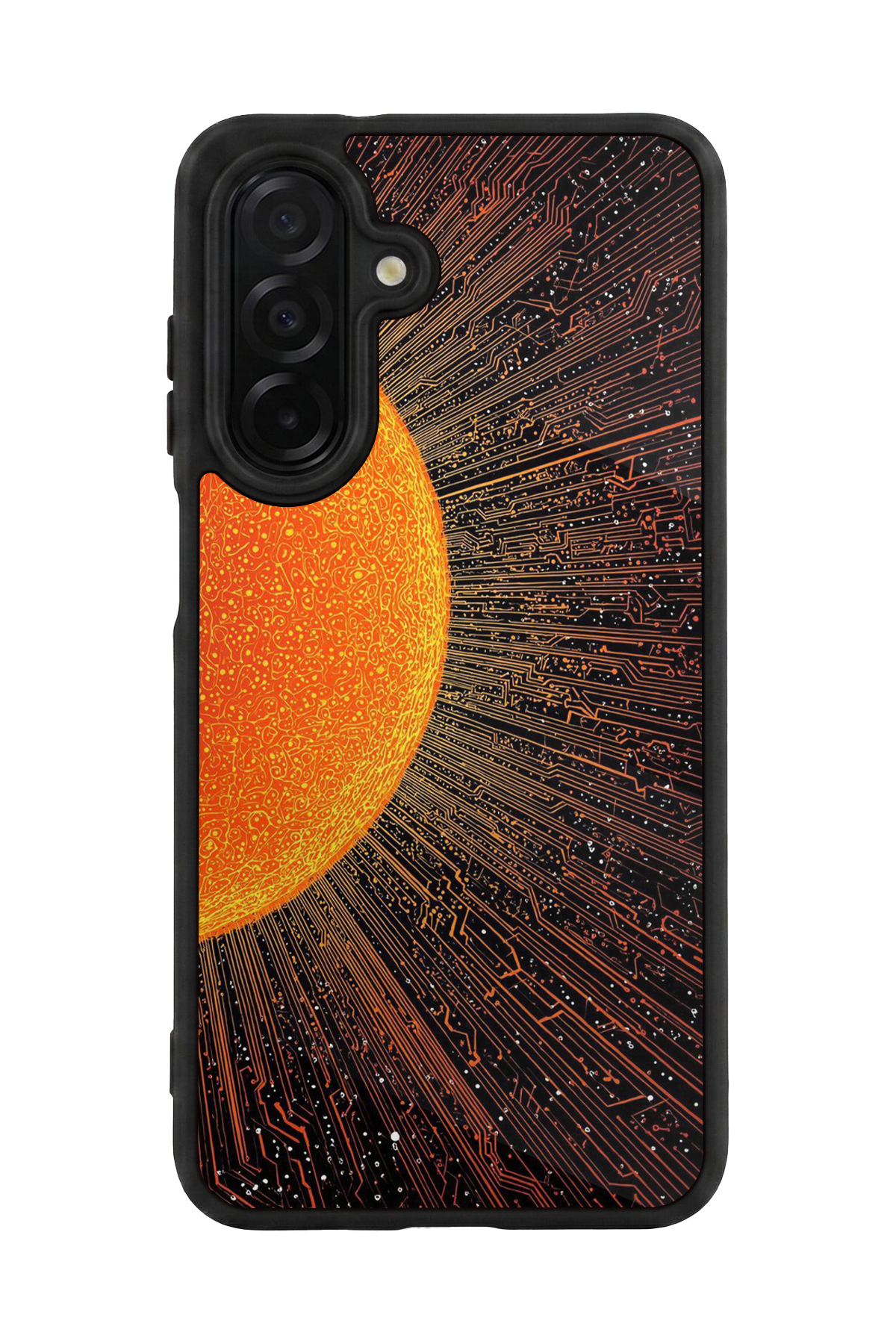 Samsung Galaxy A36 Uyumlu Güneş Tasarımlı Glossy Premium Kılıf