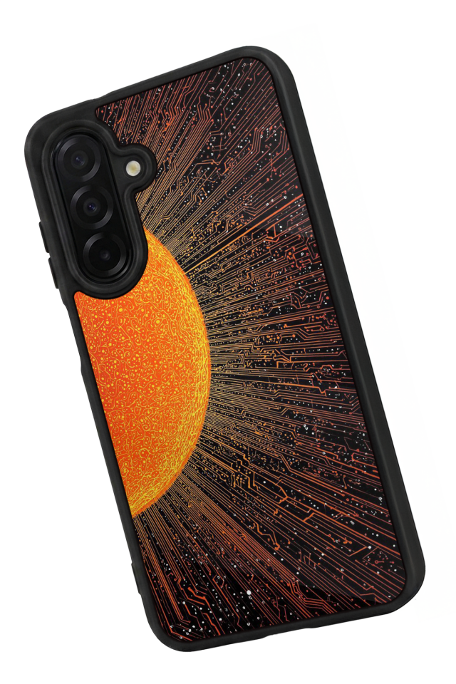 Samsung Galaxy A36 Uyumlu Güneş Tasarımlı Glossy Premium Kılıf