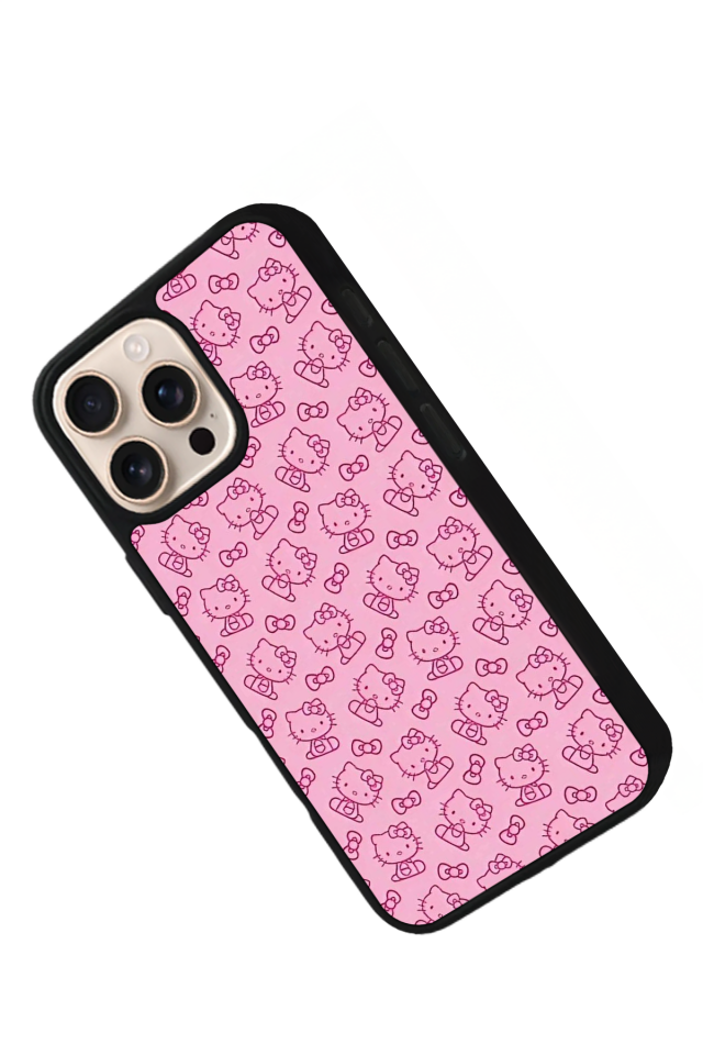 iPhone 14 Pro Max Uyumlu HelloKitty Tasarımlı Glossy Premium Kılıf