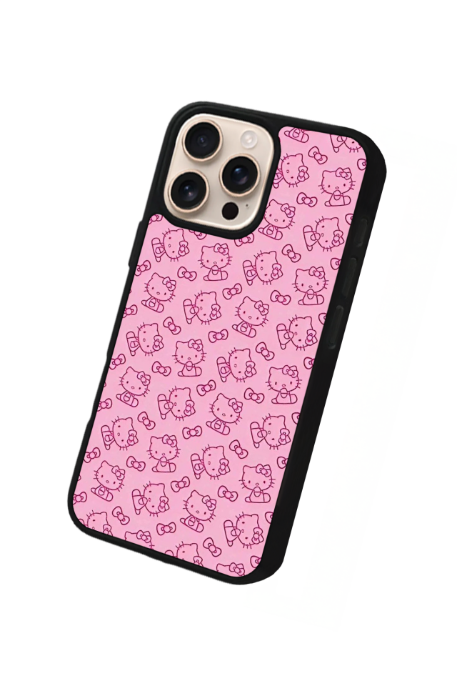 iPhone 14 Pro Max Uyumlu HelloKitty Tasarımlı Glossy Premium Kılıf
