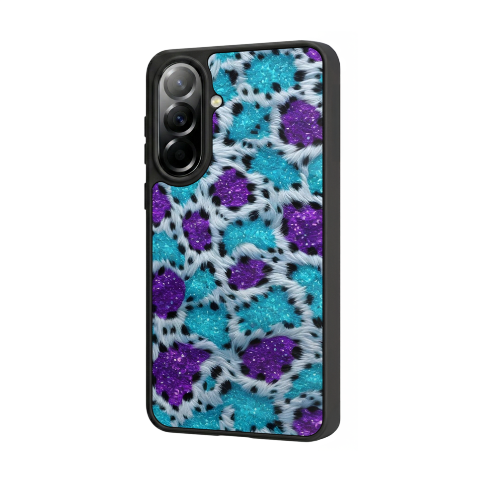 Samsung Galaxy A57 Uyumlu Hologram Leopar Tasarımlı Glossy Premium Kılıf