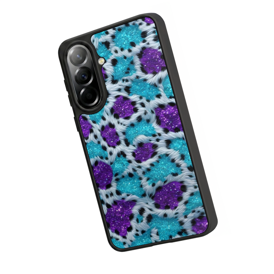 Samsung Galaxy A57 Uyumlu Hologram Leopar Tasarımlı Glossy Premium Kılıf