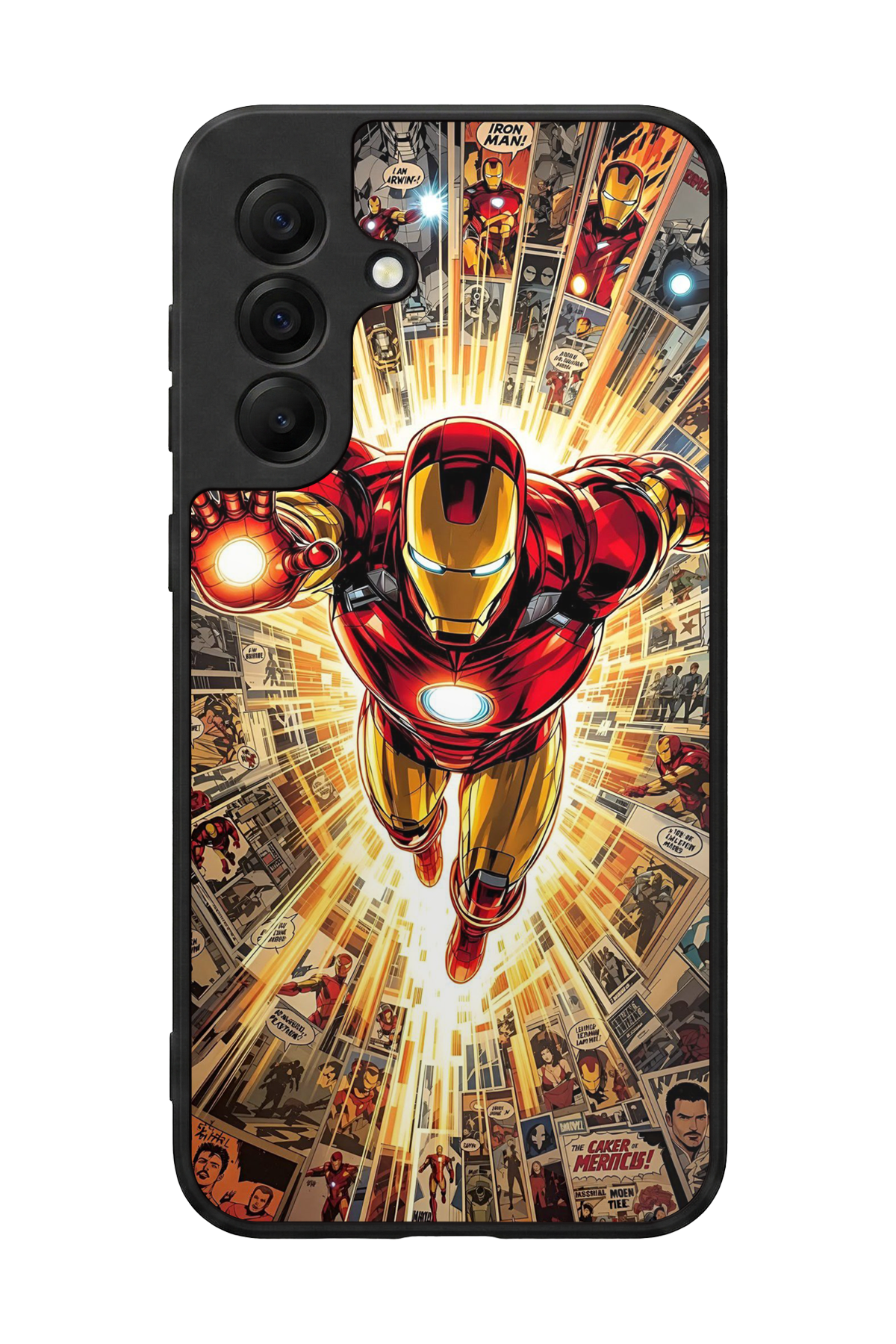 Samsung Galaxy A17 Uyumlu  Iron Man ( Demir Adam ) Tasarımlı Glossy Premium Kılıf