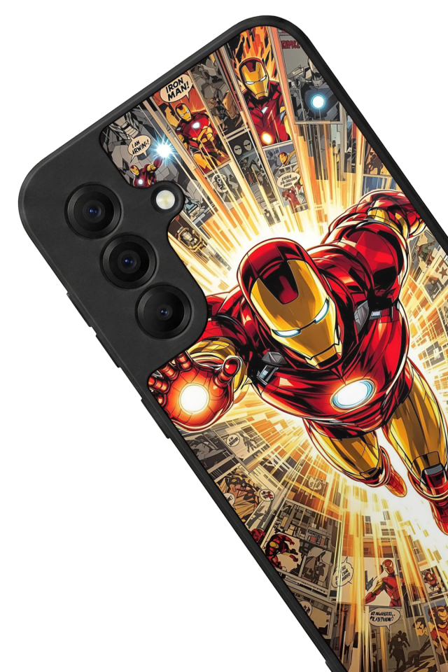 Samsung Galaxy A17 Uyumlu  Iron Man ( Demir Adam ) Tasarımlı Glossy Premium Kılıf