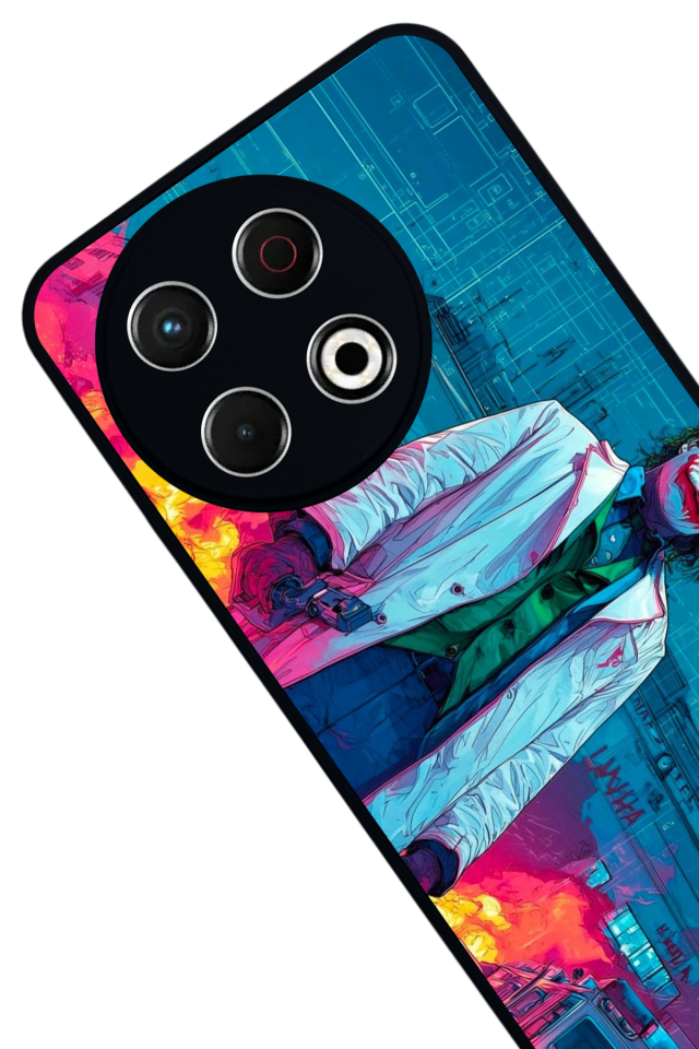 Tecno Spark 30 Pro Uyumlu Joker Tasarımlı Glossy Premium Kılıf