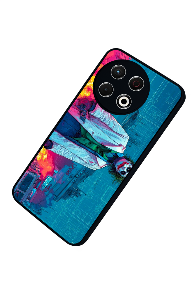 Tecno Spark 30 Pro Uyumlu Joker Tasarımlı Glossy Premium Kılıf