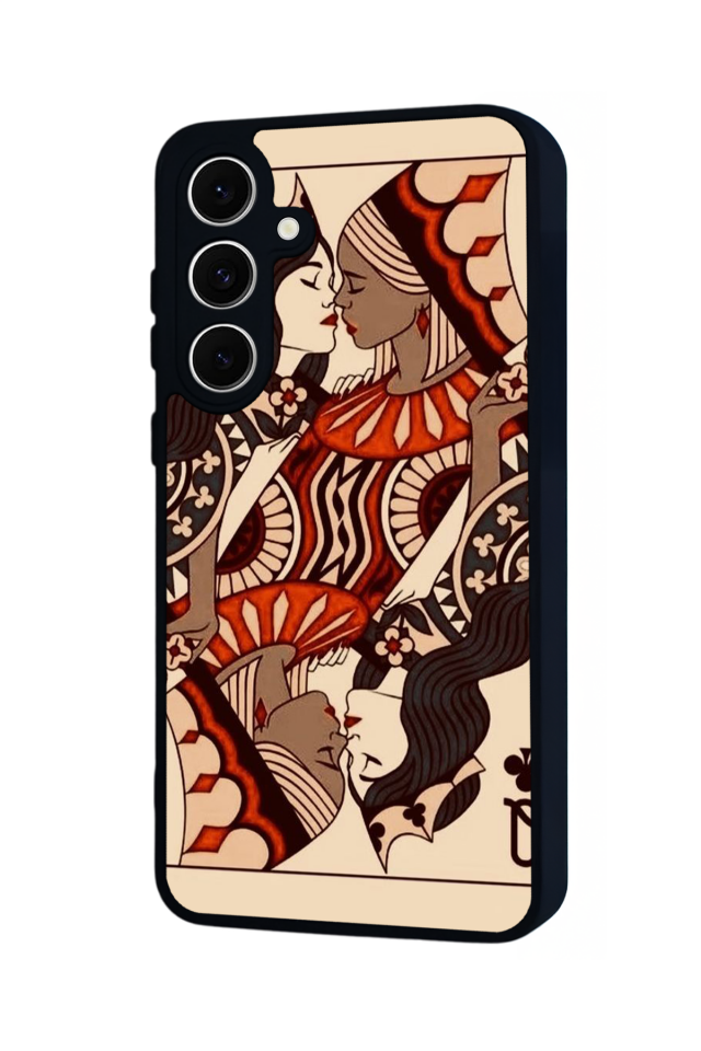 Samsung Galaxy S24 FE Uyumlu Kalp Love Tasarımlı Glossy Premium Kılıf