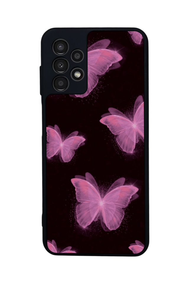 Samsung Galaxy A13 Uyumlu Kelebek Tasarımlı Glossy Premium Kılıf