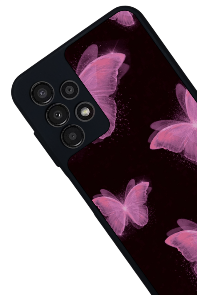Samsung Galaxy A13 Uyumlu Kelebek Tasarımlı Glossy Premium Kılıf