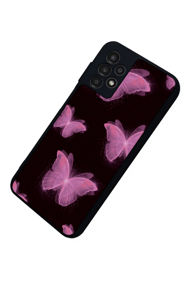 Samsung Galaxy A13 Uyumlu Kelebek Tasarımlı Glossy Premium Kılıf
