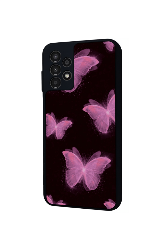 Samsung Galaxy A13 Uyumlu Kelebek Tasarımlı Glossy Premium Kılıf
