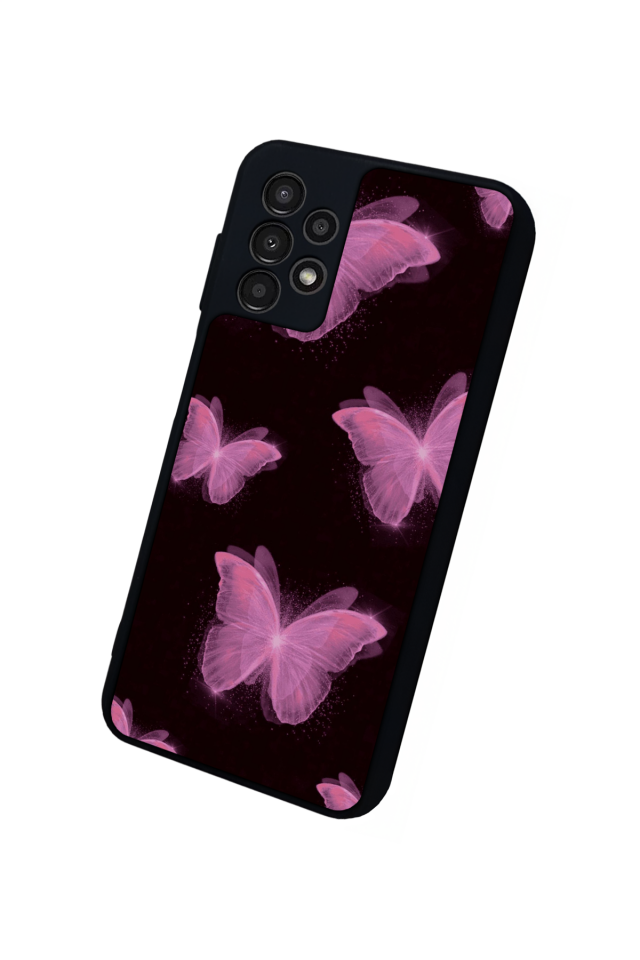 Samsung Galaxy A13 Uyumlu Kelebek Tasarımlı Glossy Premium Kılıf