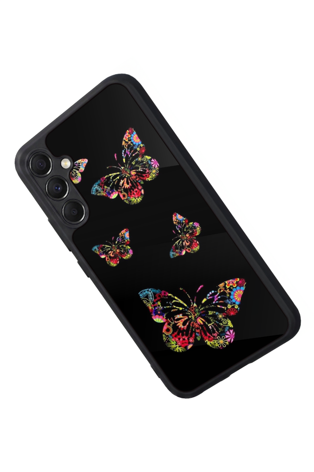Samsung Galaxy M34 Uyumlu Kelebek Tasarımlı Glossy Premium Kılıf