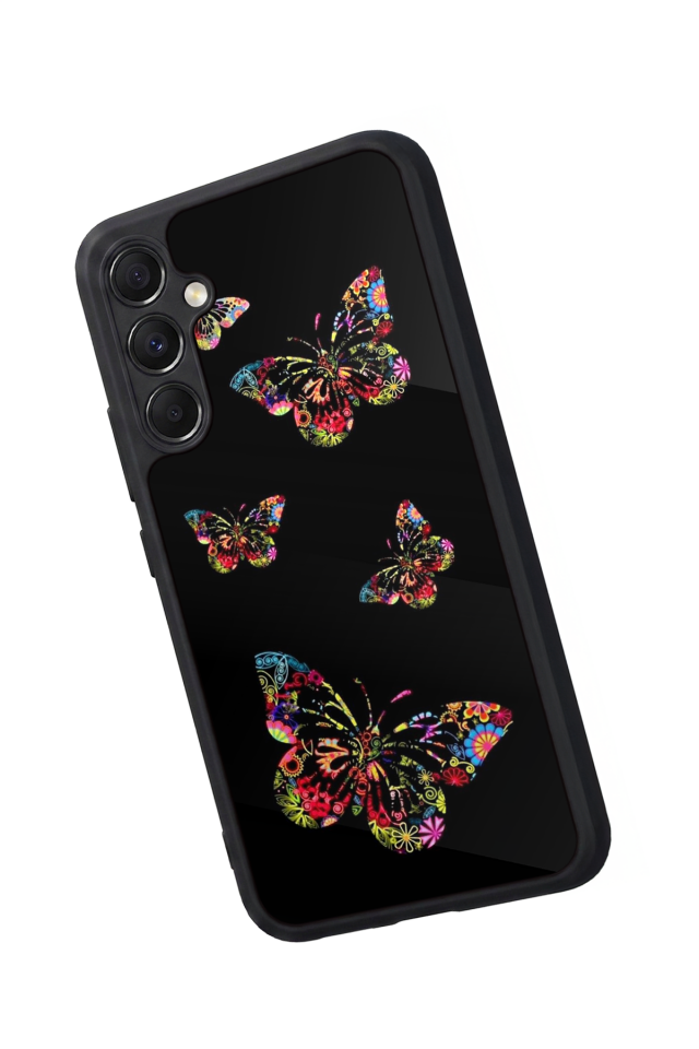 Samsung Galaxy M34 Uyumlu Kelebek Tasarımlı Glossy Premium Kılıf