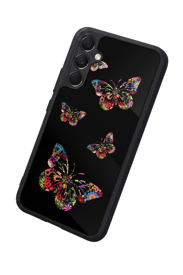 Samsung Galaxy M34 Uyumlu Kelebek Tasarımlı Glossy Premium Kılıf