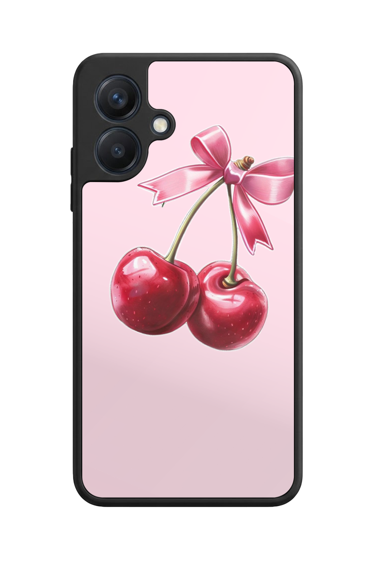 Samsung Galaxy A07 Uyumlu Kiraz Tasarımlı Glossy Premium Kılıf