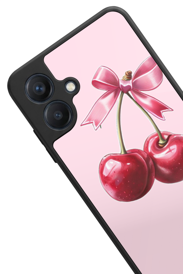 Samsung Galaxy A07 Uyumlu Kiraz Tasarımlı Glossy Premium Kılıf