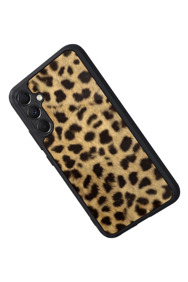 Samsung Galaxy A34 Uyumlu Leopar Tasarımlı Glossy Premium Kılıf