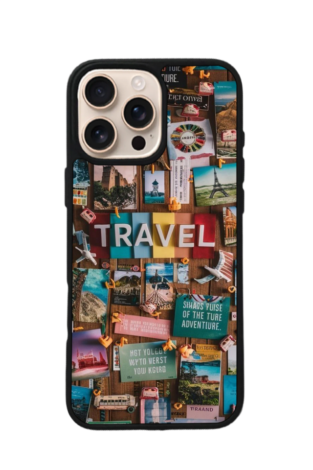 iPhone 15 Pro Max Uyumlu Poster Tasarımlı Glossy Premium Kılıf