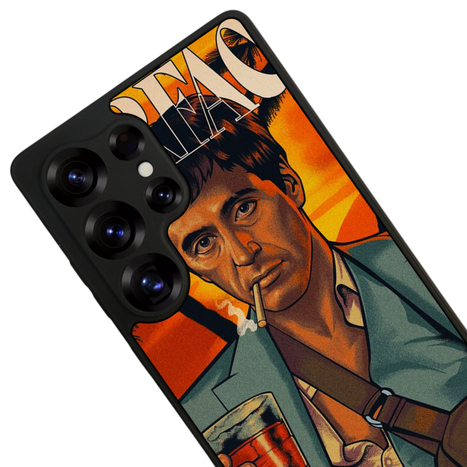 Samsung Galaxy S25 Ultra Uyumlu Scarface Tasarımlı Glossy Premium Kılıf