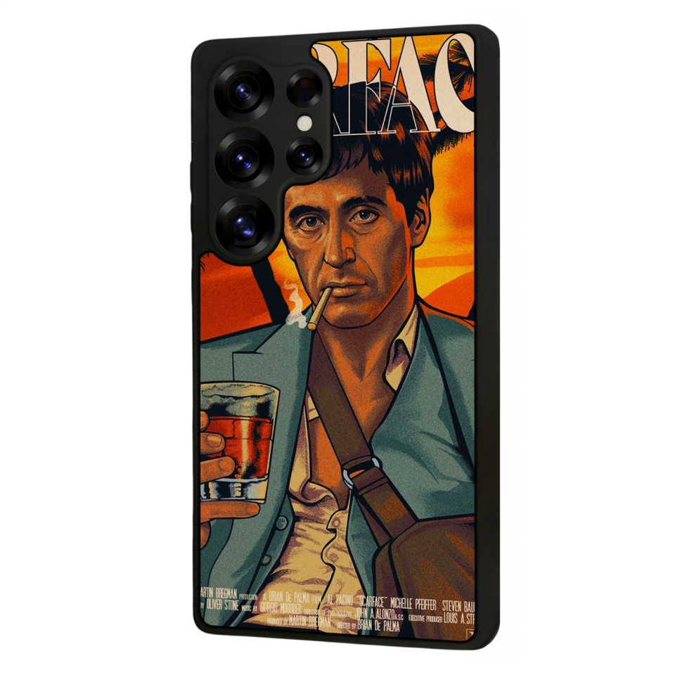 Samsung Galaxy S25 Ultra Uyumlu Scarface Tasarımlı Glossy Premium Kılıf