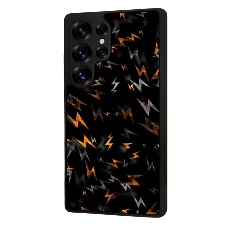 Samsung Galaxy S25 Ultra Uyumlu Simsek Tasarımlı Glossy Premium Kılıf