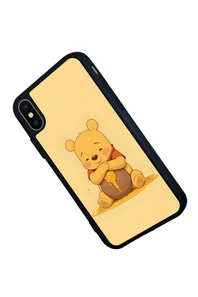 iPhone XS Max Uyumlu Winnie Tasarımlı Glossy Premium Kılıf