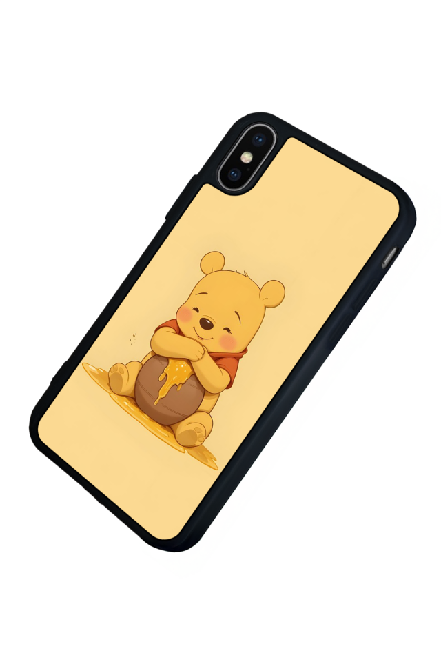 iPhone XS Max Uyumlu Winnie Tasarımlı Glossy Premium Kılıf