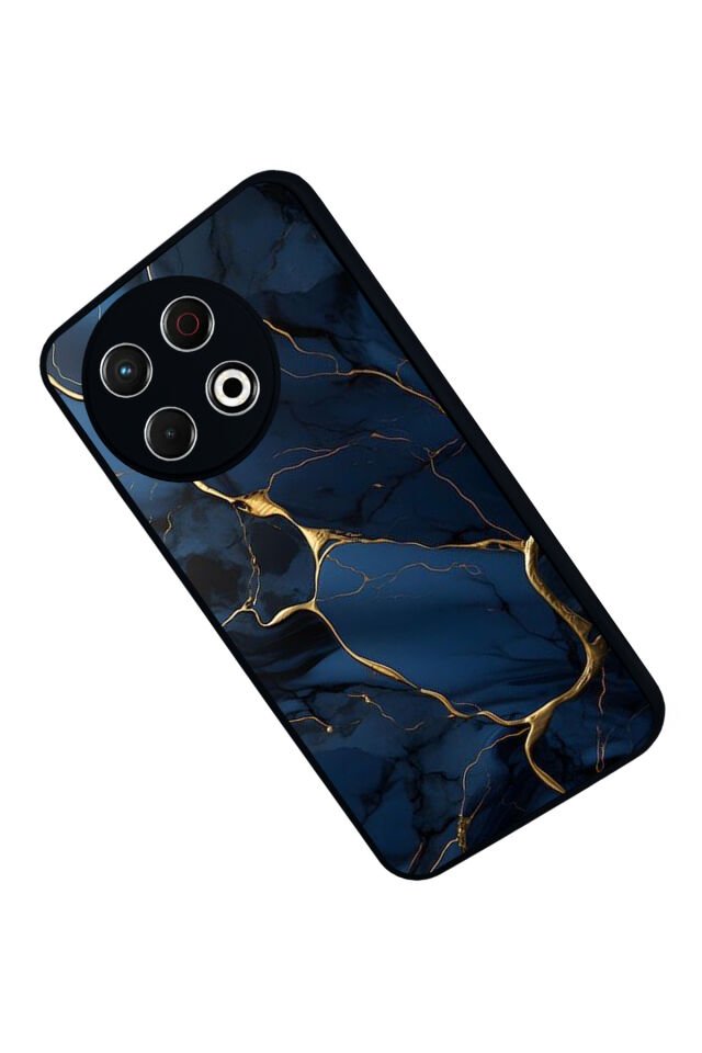 Tecno Spark 30 Pro Uyumlu Mermer Marble Tasarımlı Glossy Premium Kılıf