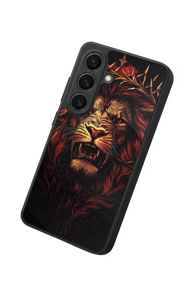 Samsung Galaxy S26 Uyumlu Aslan Tasarımlı Glossy Premium Kılıf