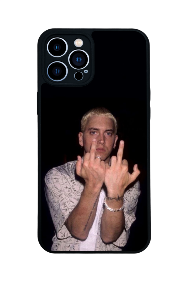 iPhone 13 Pro Max Uyumlu Eminem Tasarımlı Glossy Premium Kılıf