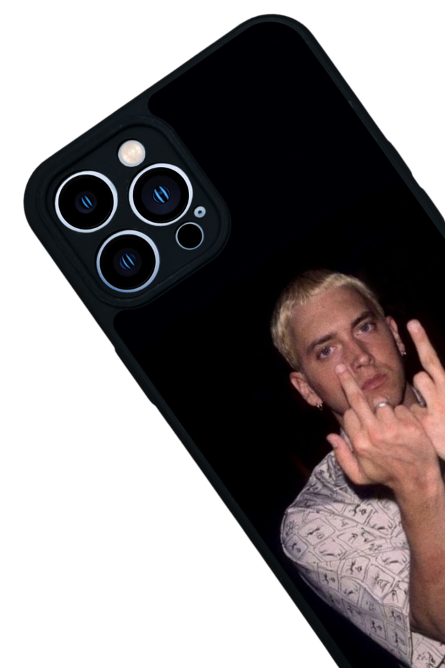 iPhone 13 Pro Max Uyumlu Eminem Tasarımlı Glossy Premium Kılıf