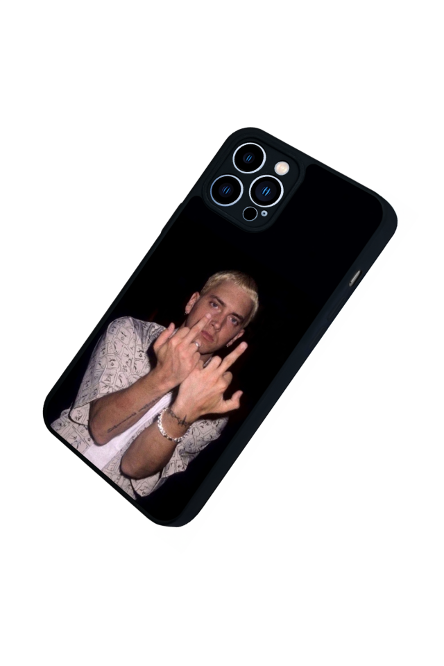 iPhone 13 Pro Max Uyumlu Eminem Tasarımlı Glossy Premium Kılıf