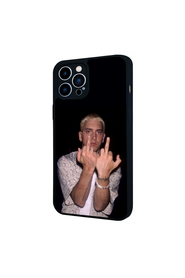 iPhone 13 Pro Max Uyumlu Eminem Tasarımlı Glossy Premium Kılıf