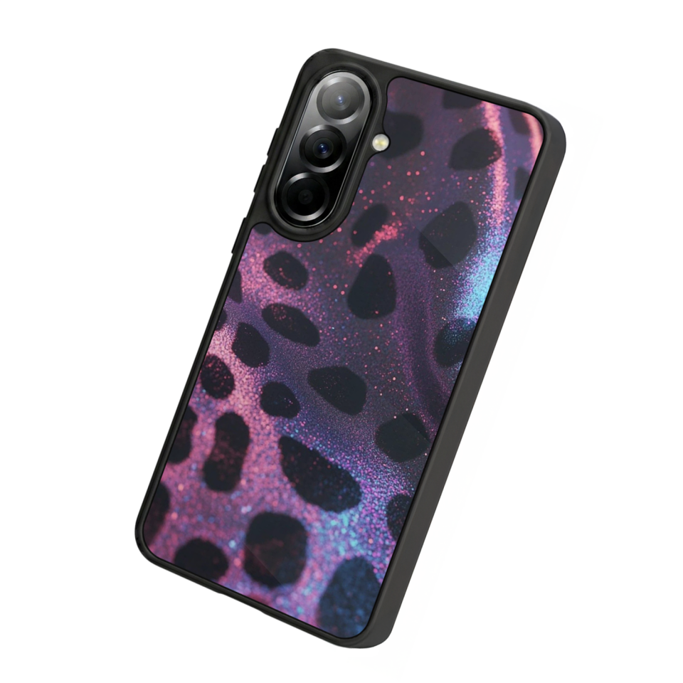 Samsung Galaxy A57 Uyumlu Hologram Leopar Tasarımlı Glossy Premium Kılıf