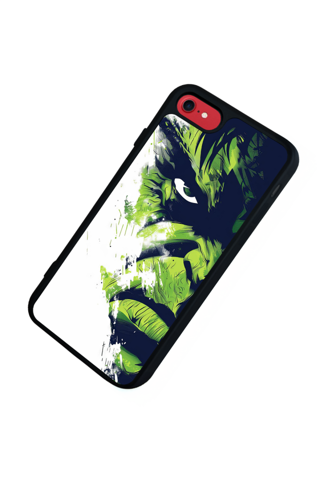 iPhone SE Uyumlu Hulk Tasarımlı Glossy Premium Kılıf