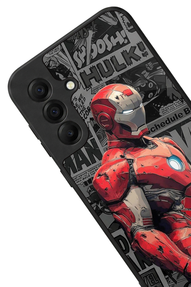 Samsung Galaxy A17 Uyumlu  Iron Man ( Demir Adam ) Tasarımlı Glossy Premium Kılıf
