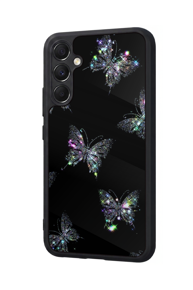 Samsung Galaxy M34 Uyumlu Kelebek Tasarımlı Glossy Premium Kılıf