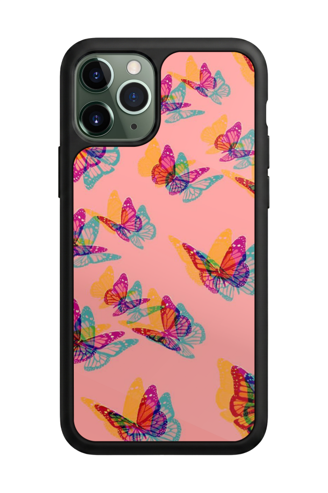 iPhone 11 Pro Max Uyumlu Kelebek Tasarımlı Glossy Premium Kılıf