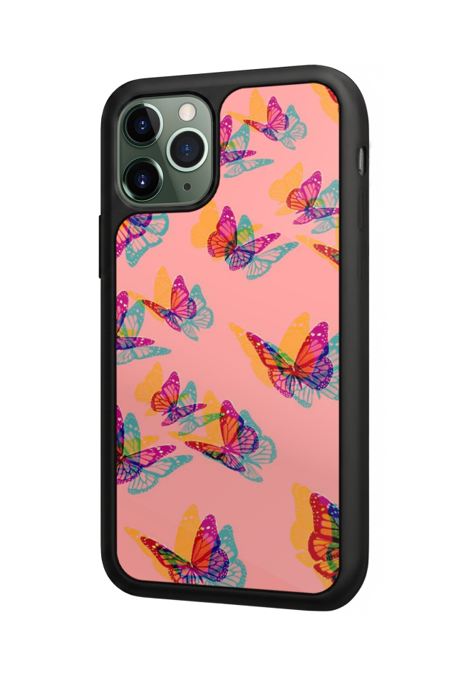 iPhone 11 Pro Max Uyumlu Kelebek Tasarımlı Glossy Premium Kılıf