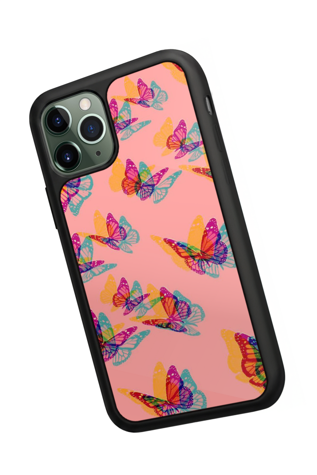 iPhone 11 Pro Max Uyumlu Kelebek Tasarımlı Glossy Premium Kılıf