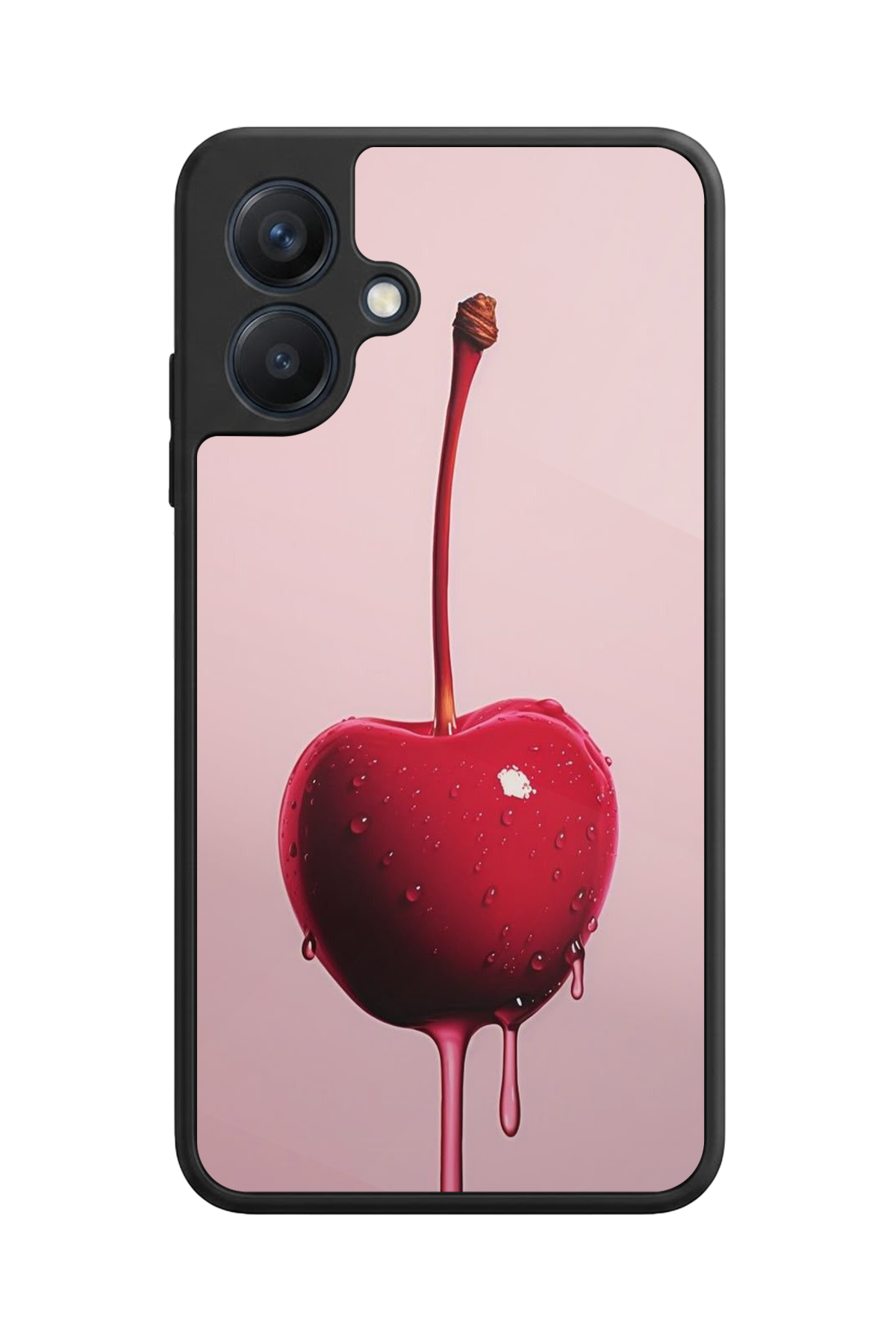 Samsung Galaxy A07 Uyumlu Kiraz Tasarımlı Glossy Premium Kılıf