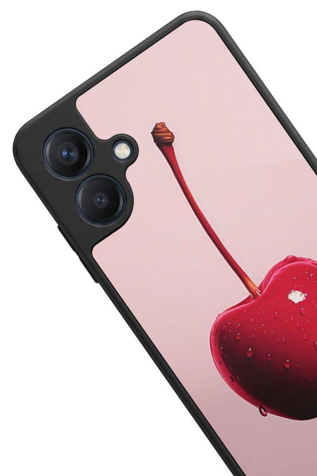 Samsung Galaxy A07 Uyumlu Kiraz Tasarımlı Glossy Premium Kılıf