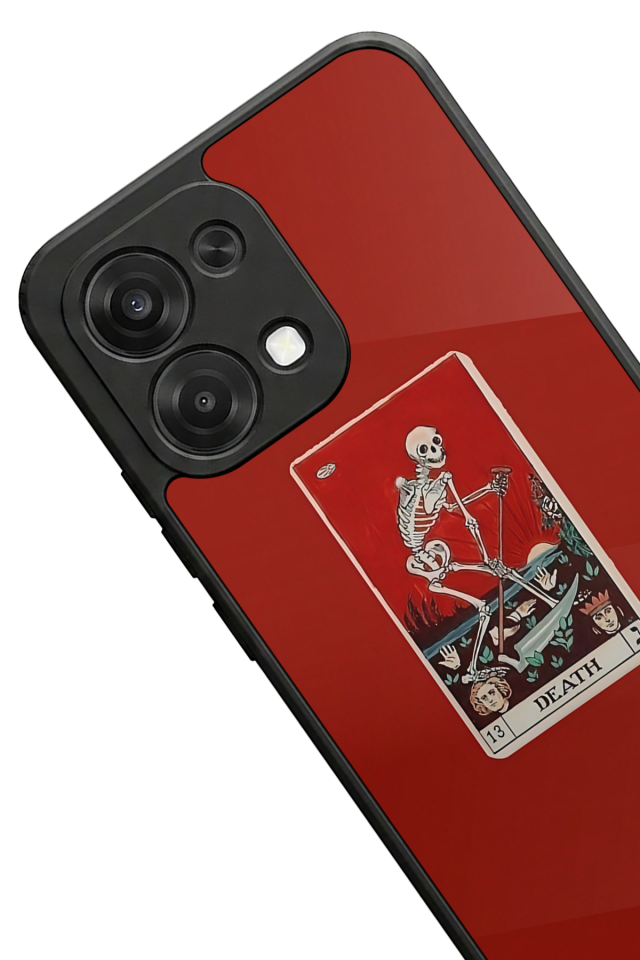 Oppo A6 Pro Uyumlu Kirmizi Tasarımlı Glossy Premium Kılıf