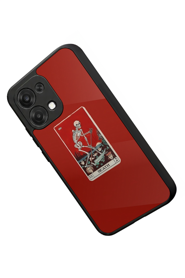 Oppo A6 Pro Uyumlu Kirmizi Tasarımlı Glossy Premium Kılıf