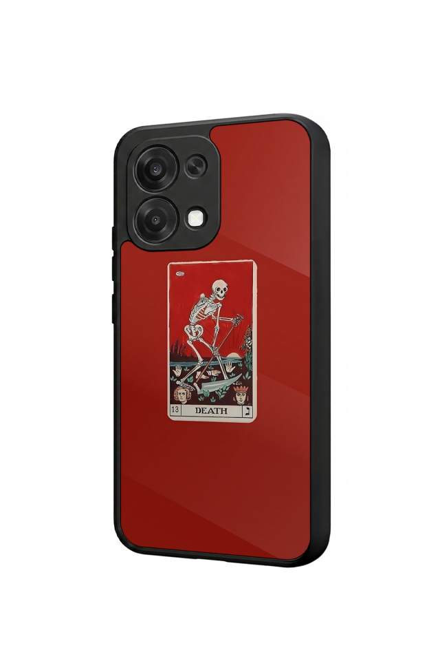 Oppo A6 Pro Uyumlu Kirmizi Tasarımlı Glossy Premium Kılıf