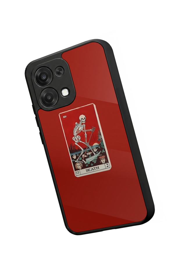 Oppo A6 Pro Uyumlu Kirmizi Tasarımlı Glossy Premium Kılıf