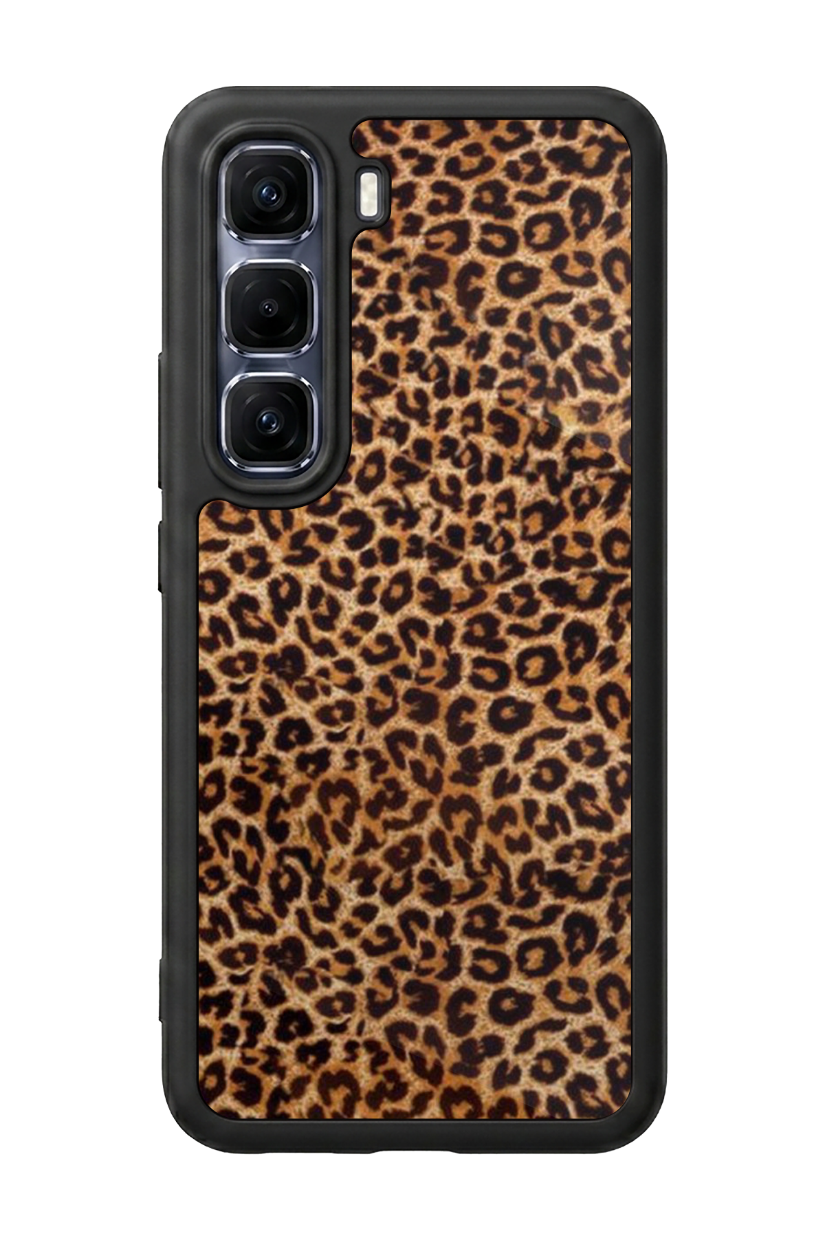 Infinix Hot 60 Pro Plus Uyumlu Leopar Tasarımlı Glossy Premium Kılıf