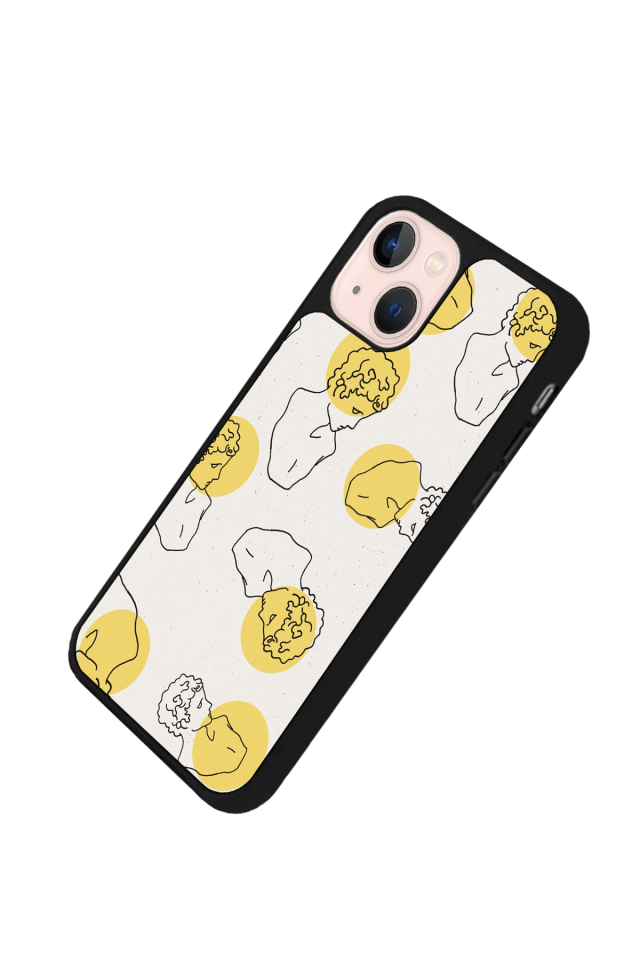 iPhone 14 Plus Uyumlu Line Art Tasarımlı Glossy Premium Kılıf